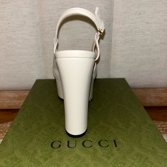 Authentic GUCCI Baby Leather Bit Slingback Pump - Picture 6 of 15